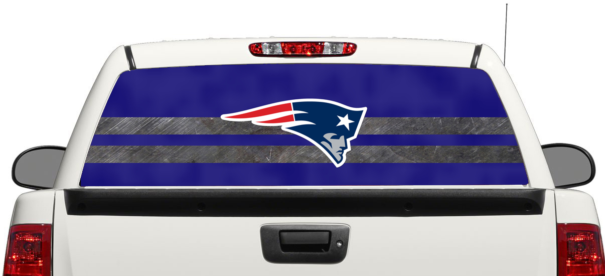 New England Patriots Football Rear Window Decal Sticker Pick-up Truck SUV Auto 3