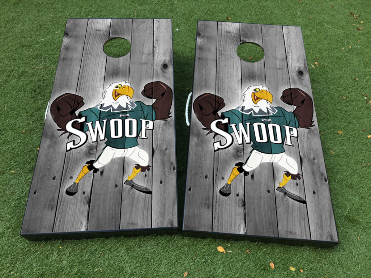 Philadelphia Eagles Football Cornhole Board Game Sticker Decal VINYL WRAPS with LAMINATED