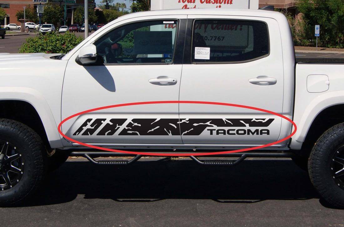 Decal Sticker Vinyl Stripe Kit For TOYOTA TACOMA 2004-2017 4x4 Door supercharger