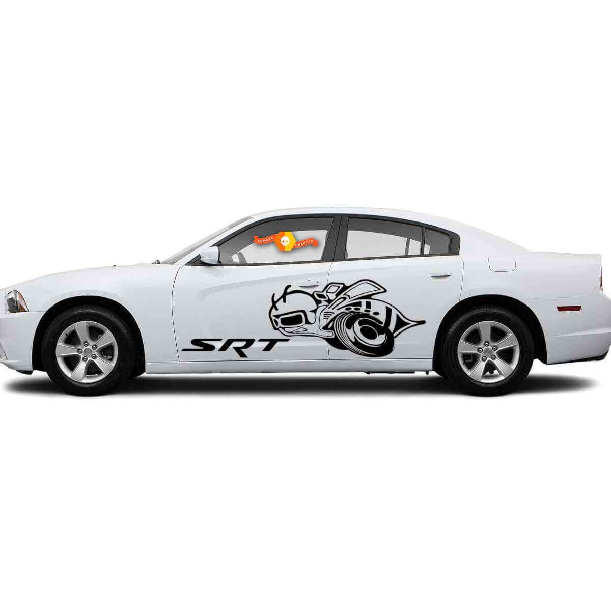 Super Bee SRT Side Vinyl Decal Kit for Dodge Charger