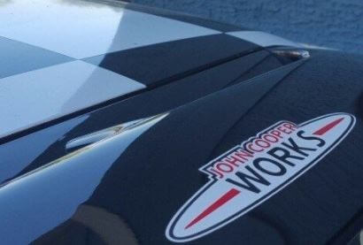 2pcs JOHN COOPER WORKS 3-color Vinyl Die-Cut Decal Sticker Graphic Mini S JCW