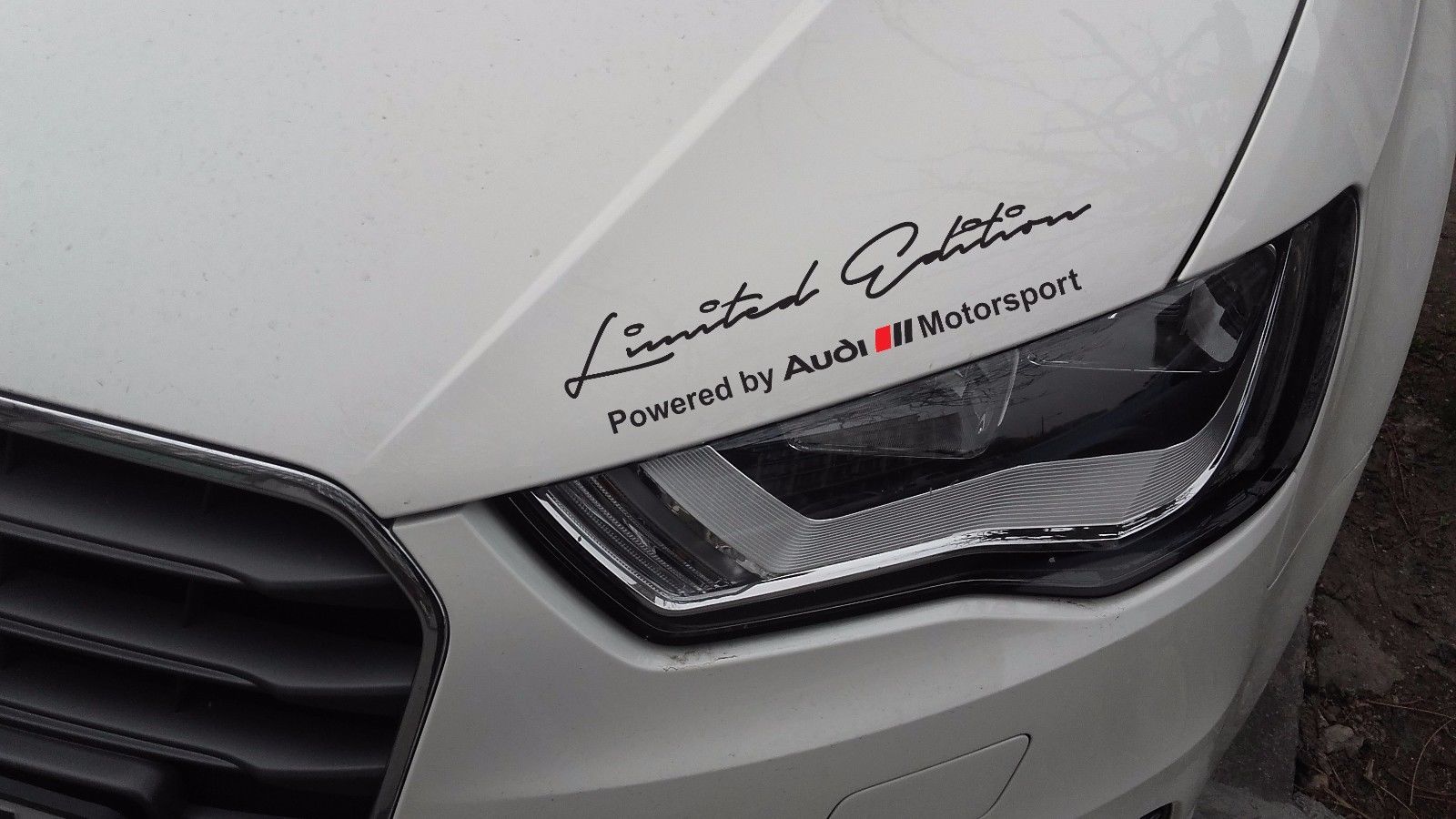 2 x Limited Edition Audi Motorsport Decal Sticker Compatibel met Audi-modellen