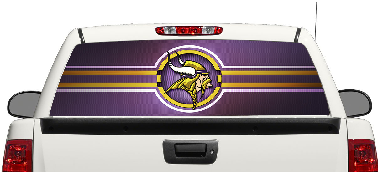 Minnesota Vikings NFL Ventana trasera Etiqueta Etiqueta Pick-Up Truck SUV Coche 3