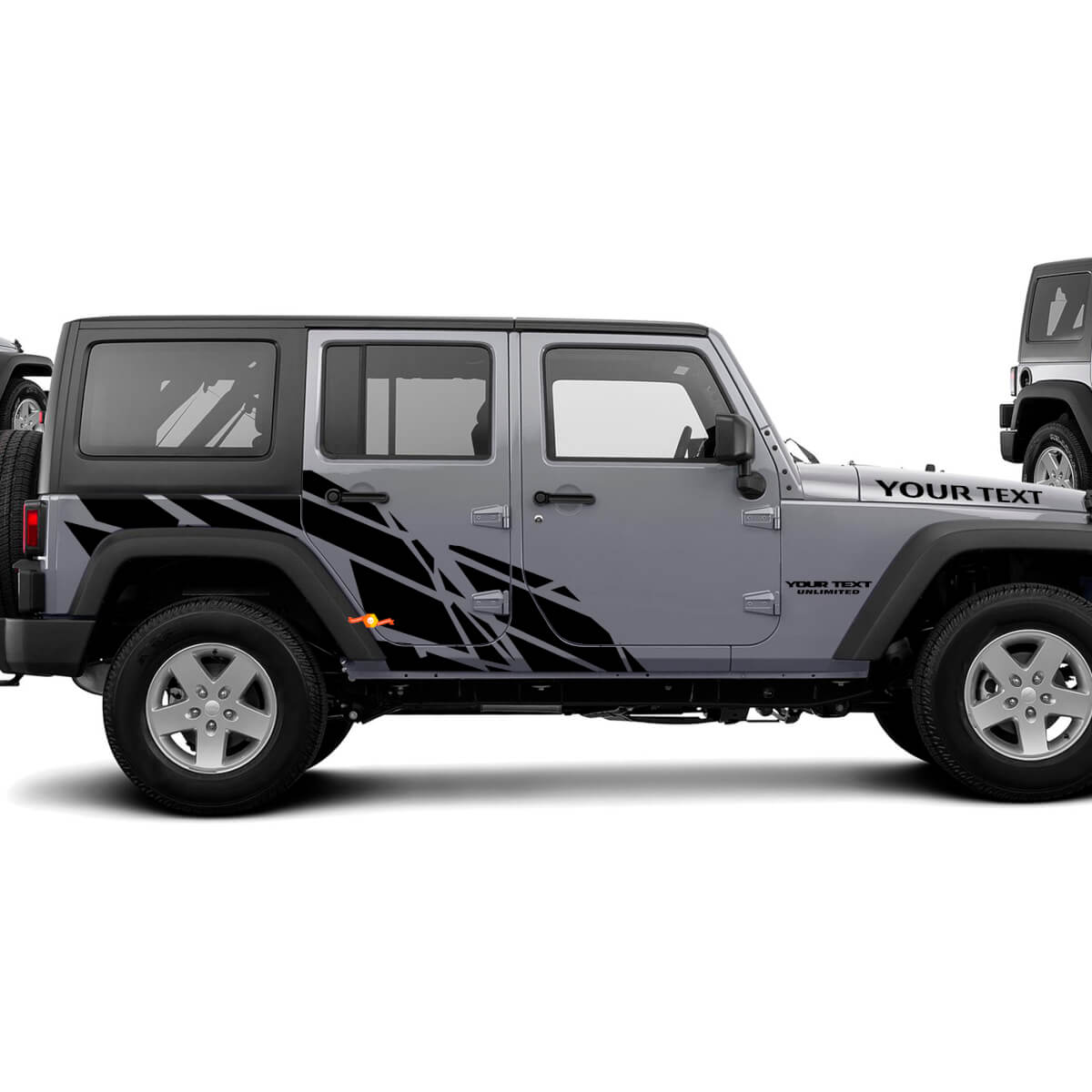 Straight Splash Graphic Vinyl Sticker Decal for Jeep Wrangler Unlimited JK