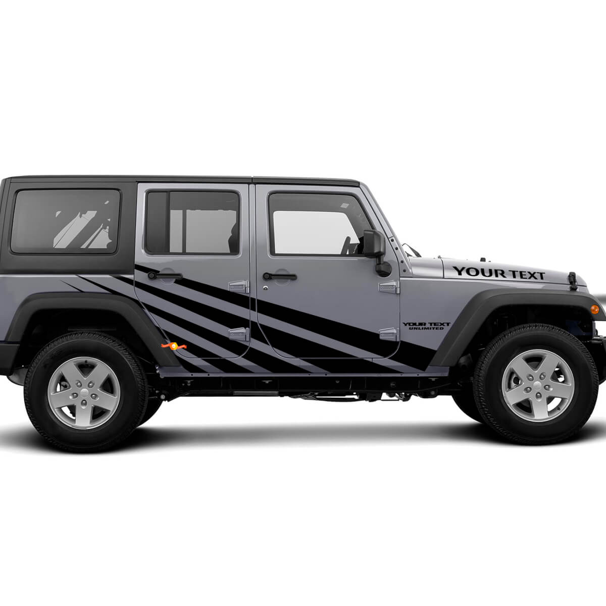Straight Stripes Graphic Vinyl Decal Kit for Jeep Wrangler JK 