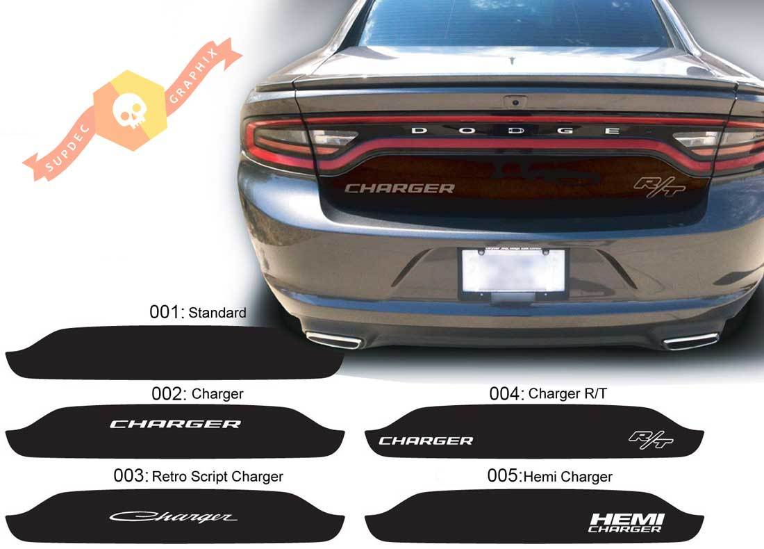 Dodge Charger Trunk Blackout Hemi RT Decal Sticker Complete Graphics Kit fits to models 2015-2020