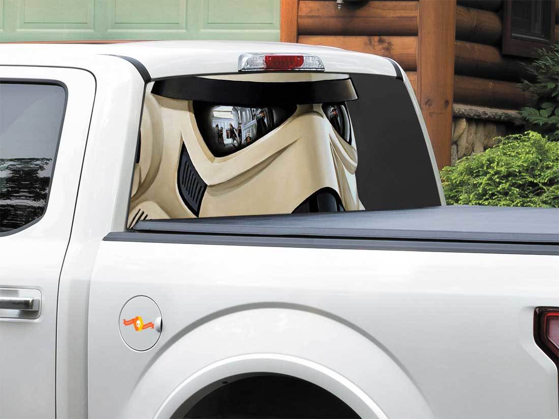 Star Wars Storm Trooper over Empire Sticker Vinyl Decal Car Laptop Window