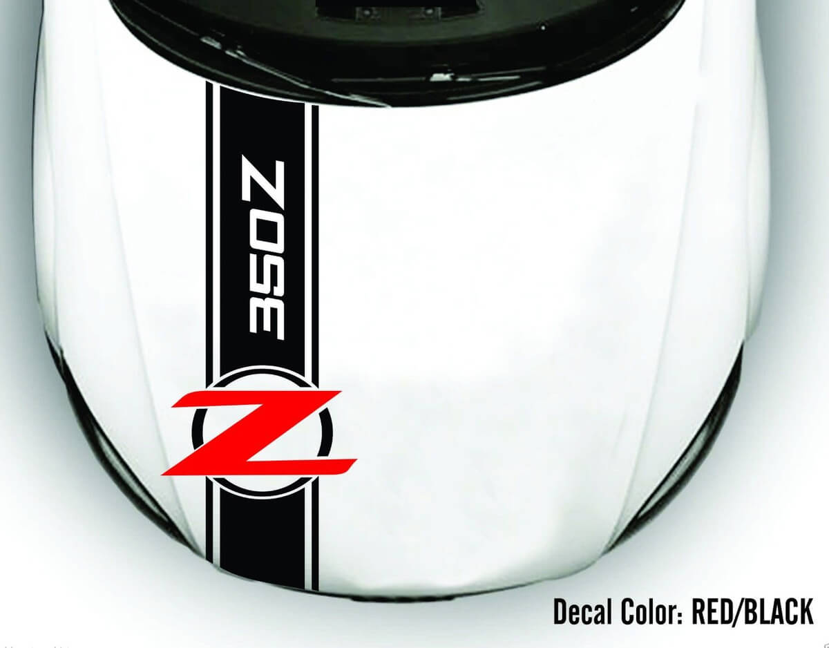 350Z Z Logo Hood Stripe Vinyl Decal for Nissan 350Z