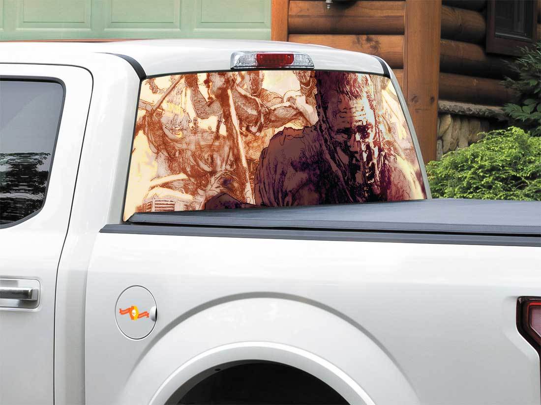 Mad Max Fury Road Art Rear Window Discal Adesivo Pick-up Truck SUV Auto Qualsiasi dimensione