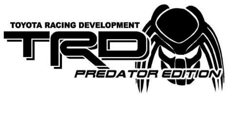 TRD Predator Edition Side Vinyl Decals Kit for Toyota Truck 