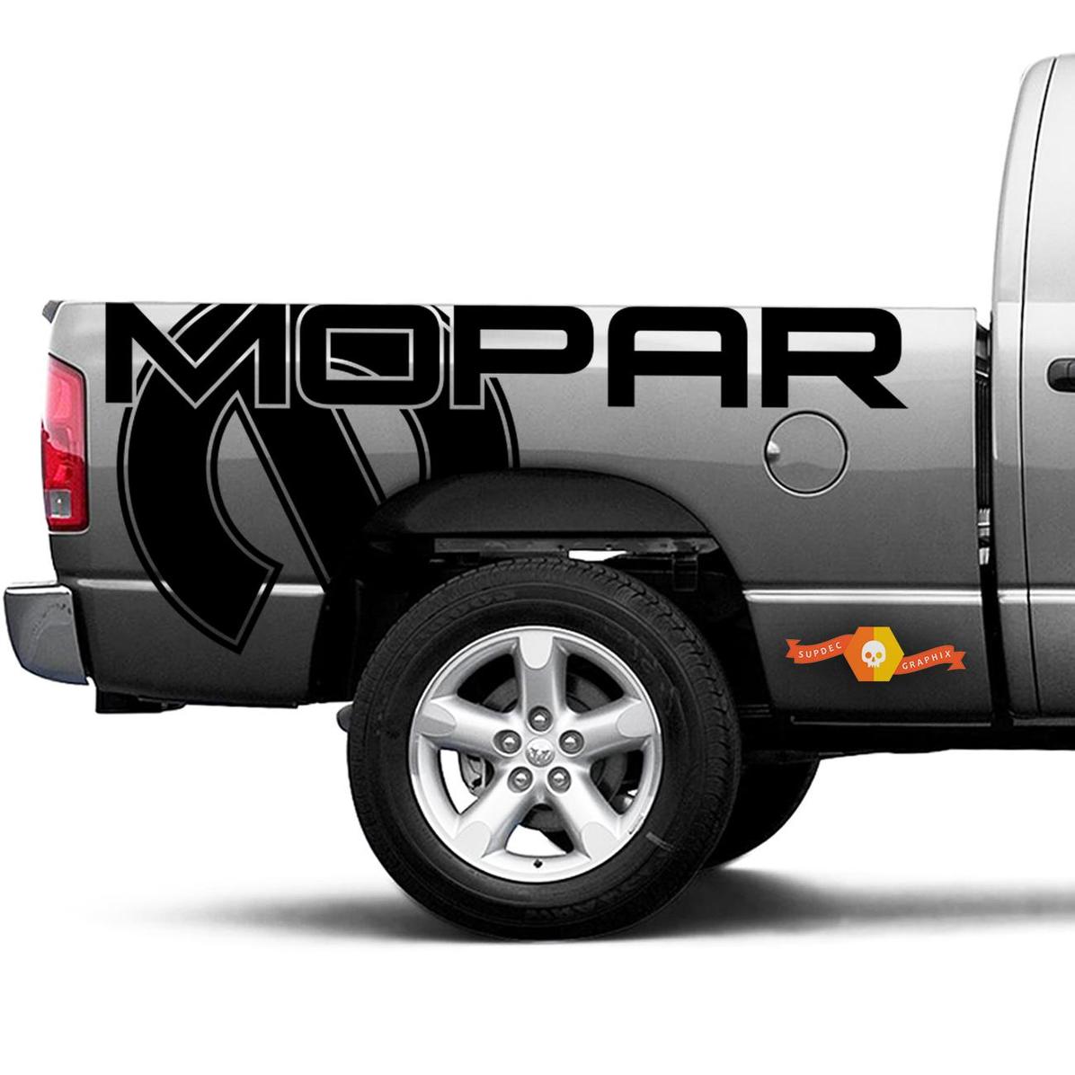 Dodge Ram Truck 1500/2500 MOPAR Seite Grafik Vinyl Aufkleber Aufkleber passt Modelle 2002-2020