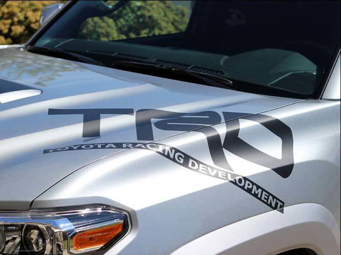 Toyota Racing Development TRD hood big Graphic decals stickers 2