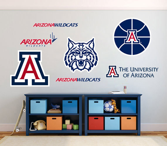 Arizona Wildcats University of Arizona NBA fan wall vehicle notebook etc decals stickers
