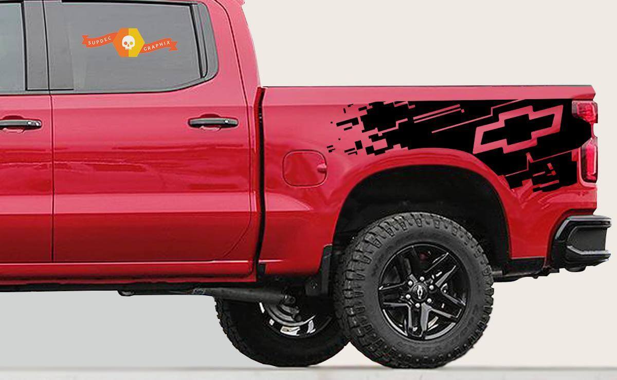 Chevrolet Logo Bed Side Vinyl Decal Kit for Chevrolet Silverado 2019