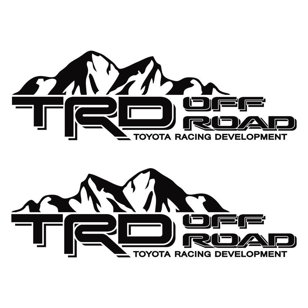 Toyota Racing Development TRD Off Road Tacoma Tundra 4X4 Decal Sticker Mountains