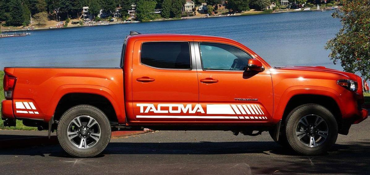 Tacoma Racing Stripes Side Vinyl Decal Sticker for Toyota Tacoma