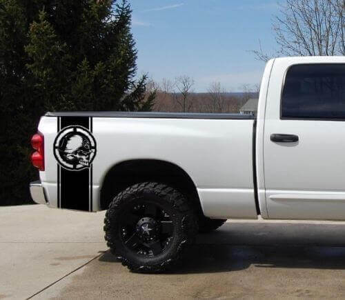 Metal Mulisha Bed Stripe Sticker Decal 2 For Chevy Dodge Nissan Toyota Ford GMC Truck 