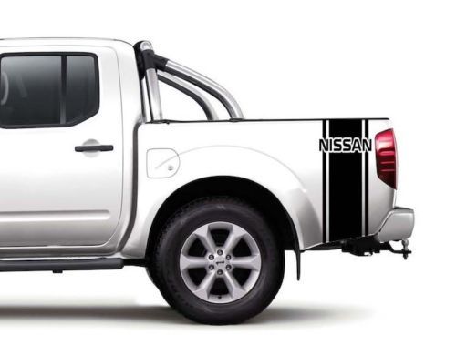 Set di decalcomania del letto del letto del camion personalizzato di (2) per il pickup di Nissan