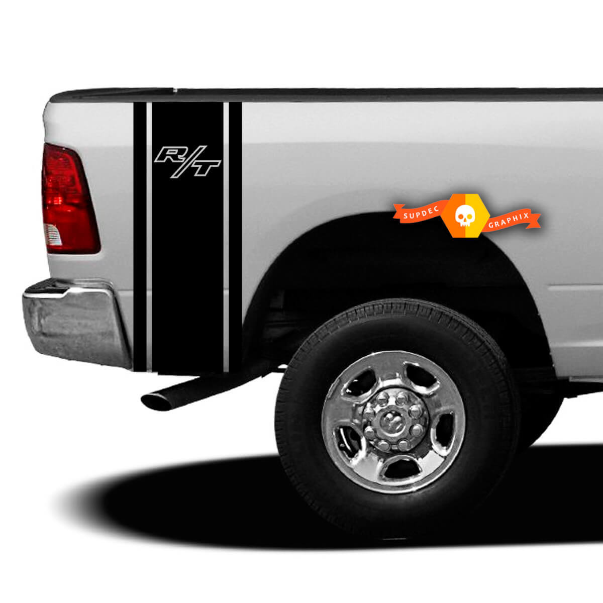 1500 Truck Bed Side Vinyl Decal Sticker Kit SRT8 for Dodge Ram Pickup