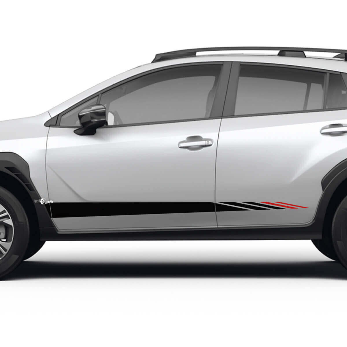 Strobe Door Side Stripes Vinyl Decal Kit for Subaru Crosstrek