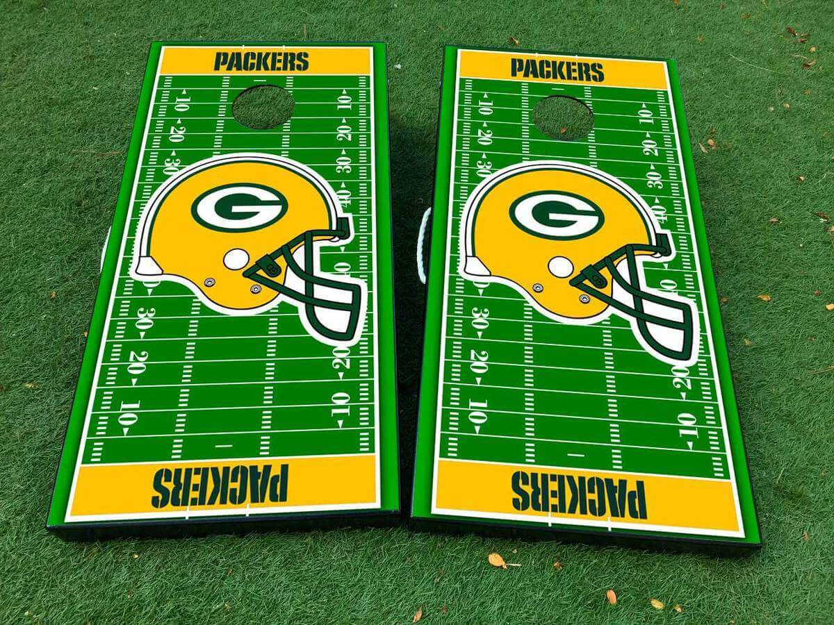 Custom NFL Team Field Cornhole Board Vinyl Wrap Decals