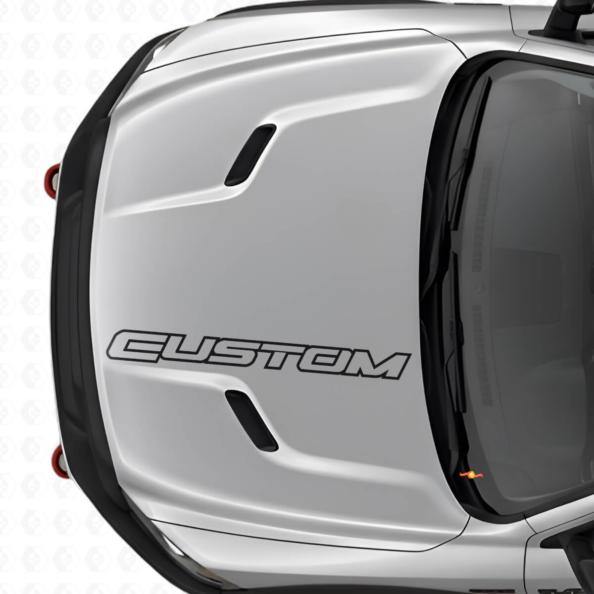Custom Outline Lettering Hood Vinyl Decal for Dodge Ram Truck