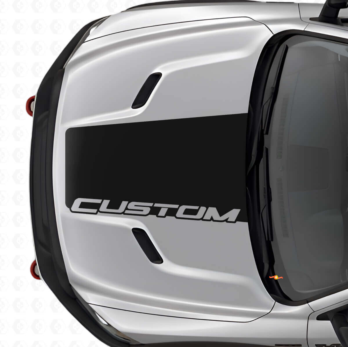 Custom Wide Hood Stripe Vinyl Decal for Dodge Ram 2015–2017
