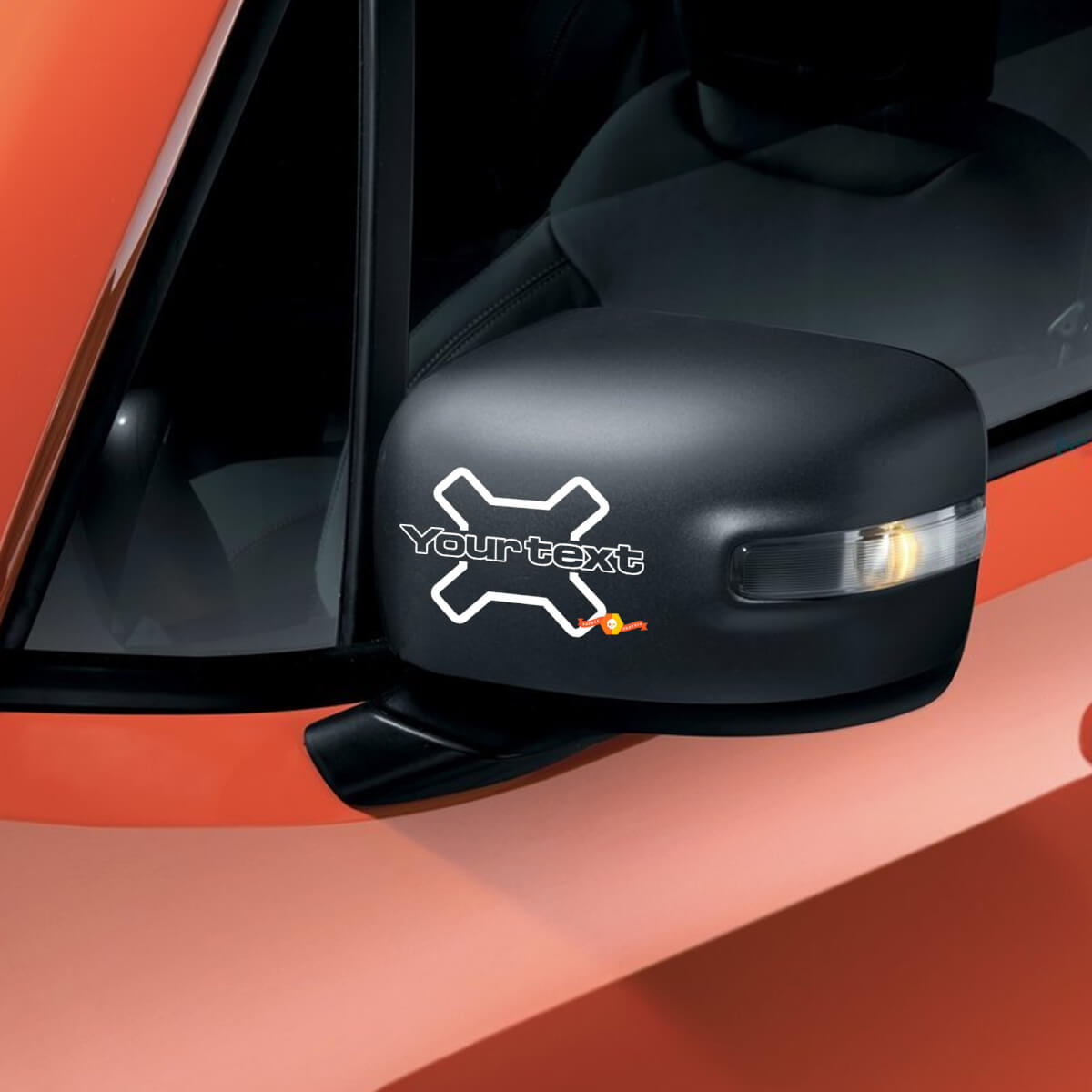 Lettering Mirror Vinyl Decal Sticker Graphic for Jeep Renegade