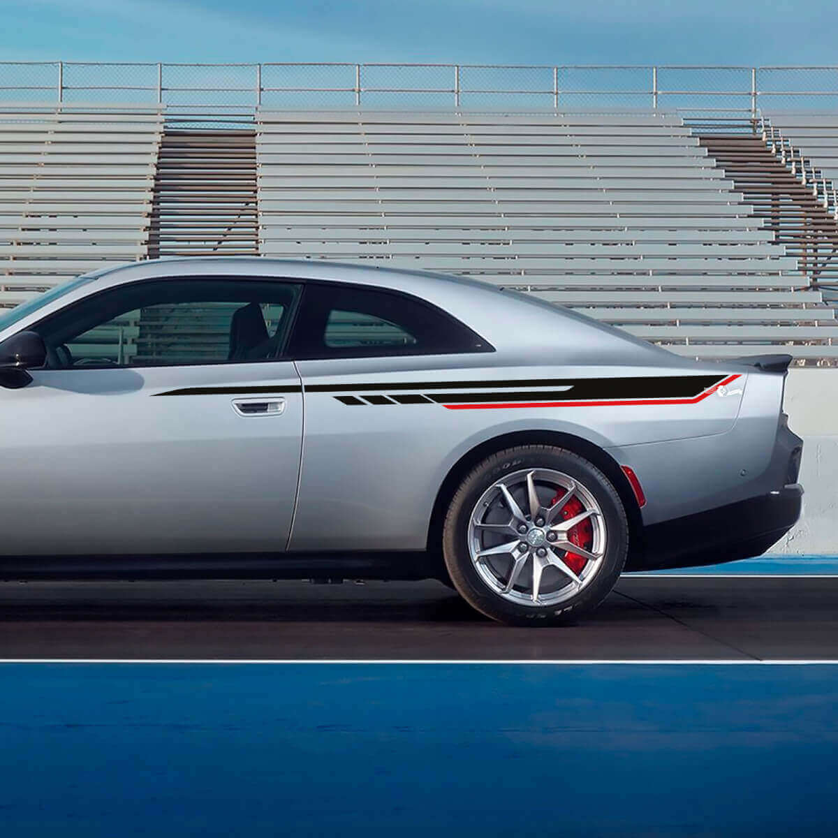 Side Quarter Panel Stripe Decal Stripes (2 Colors) for Dodge Charger Electric