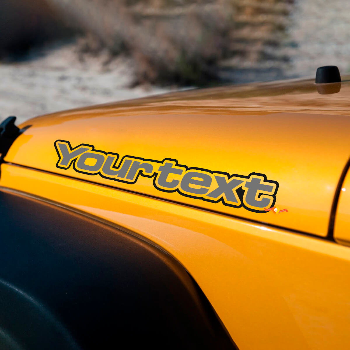 Lettering Hood Side Vinyl Decal Sticker Graphic for Jeep Wrangler Renegade