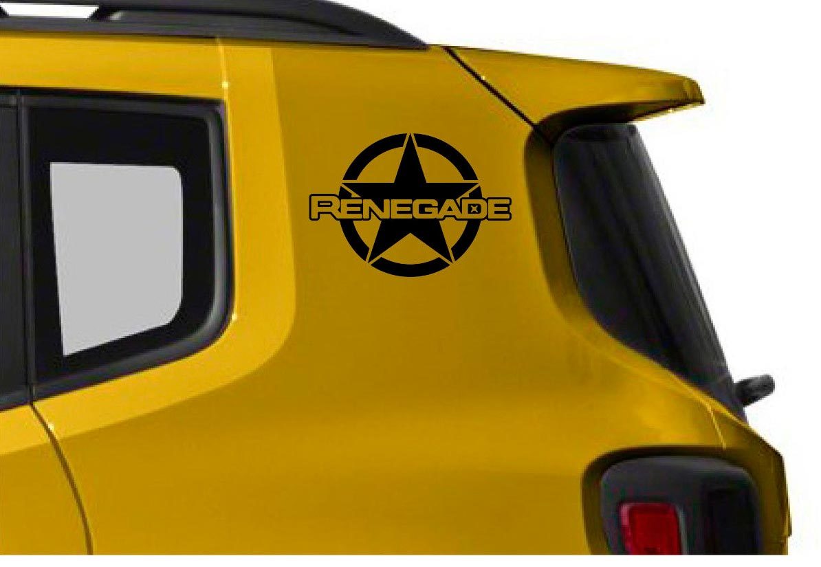 2pcs Vinyl Door Decal Sticker Side Graphic for JEEP RENEGADE Set s8