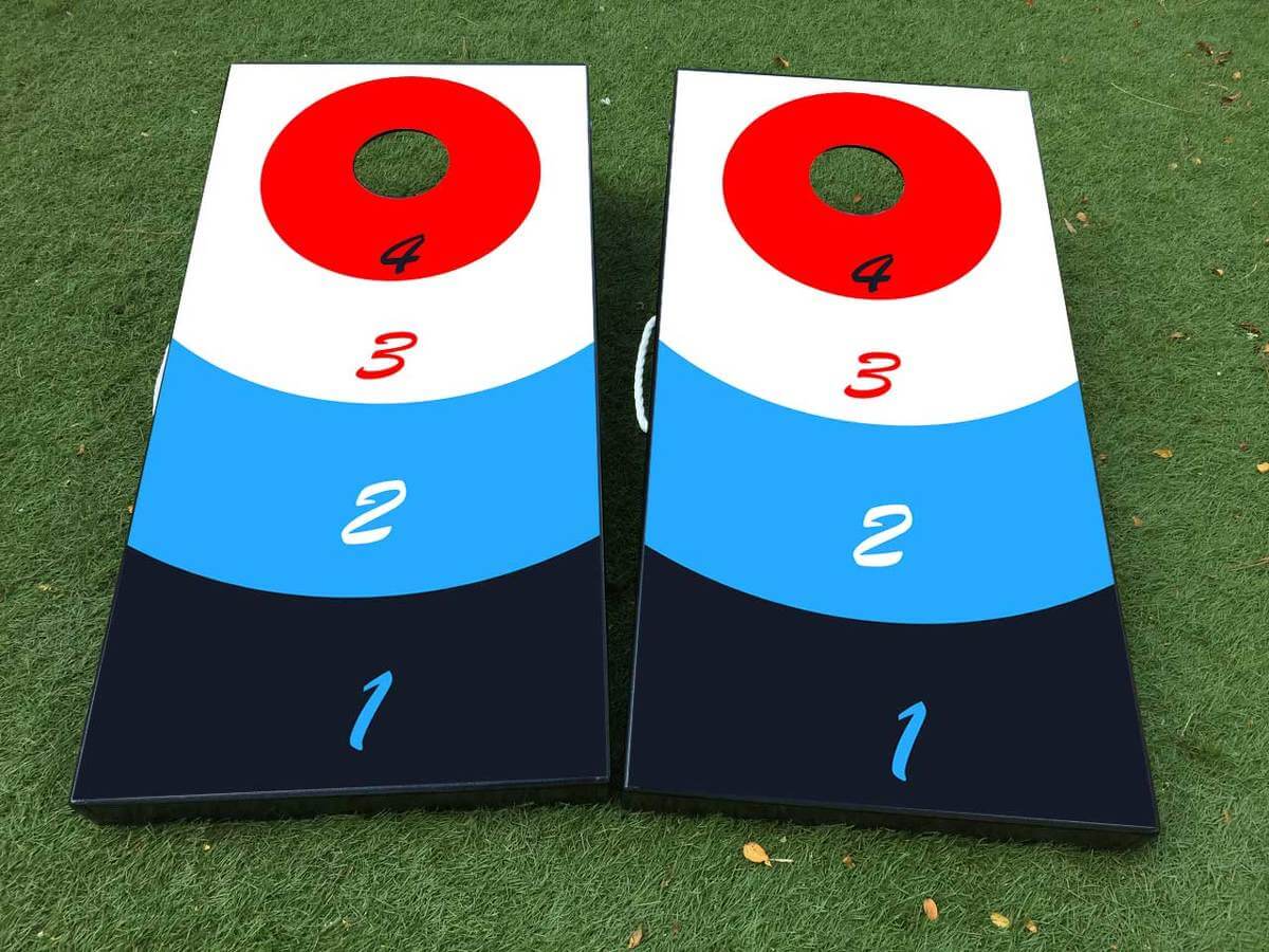 Beer Pong Cornhole Board Game Vinyl Wrap Decal Set