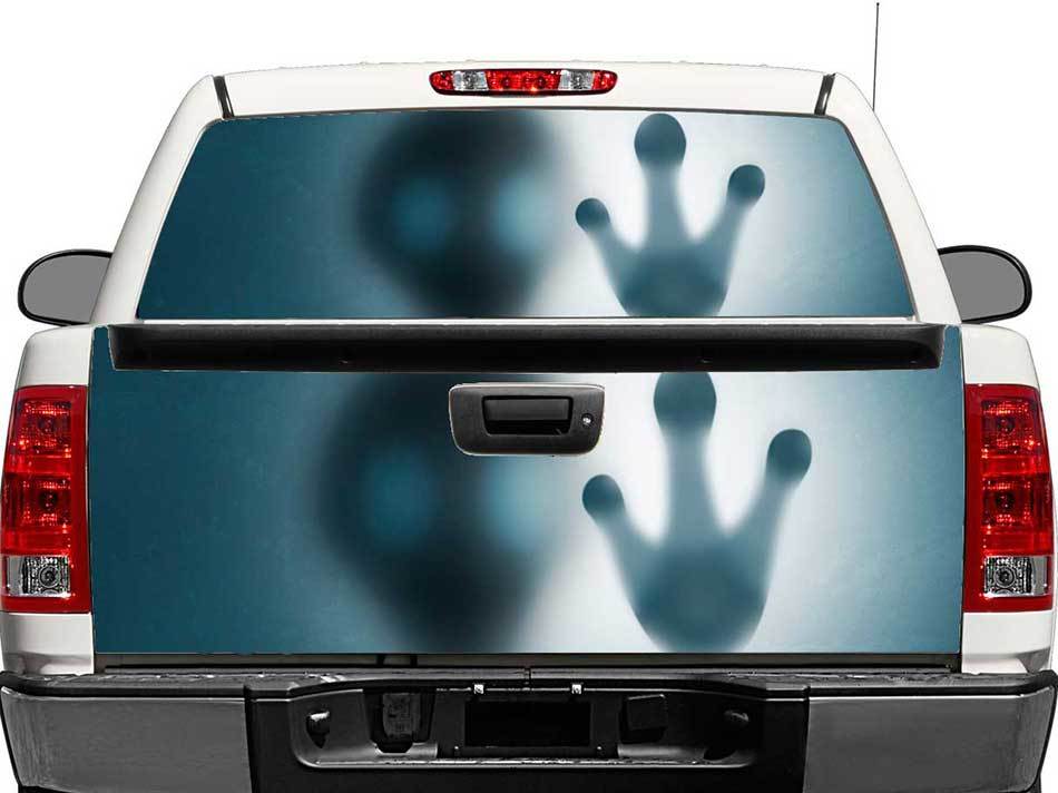 Alien Hand Rear Window or Tailgate Vinyl Decal for Pick-up Trucks SUVs