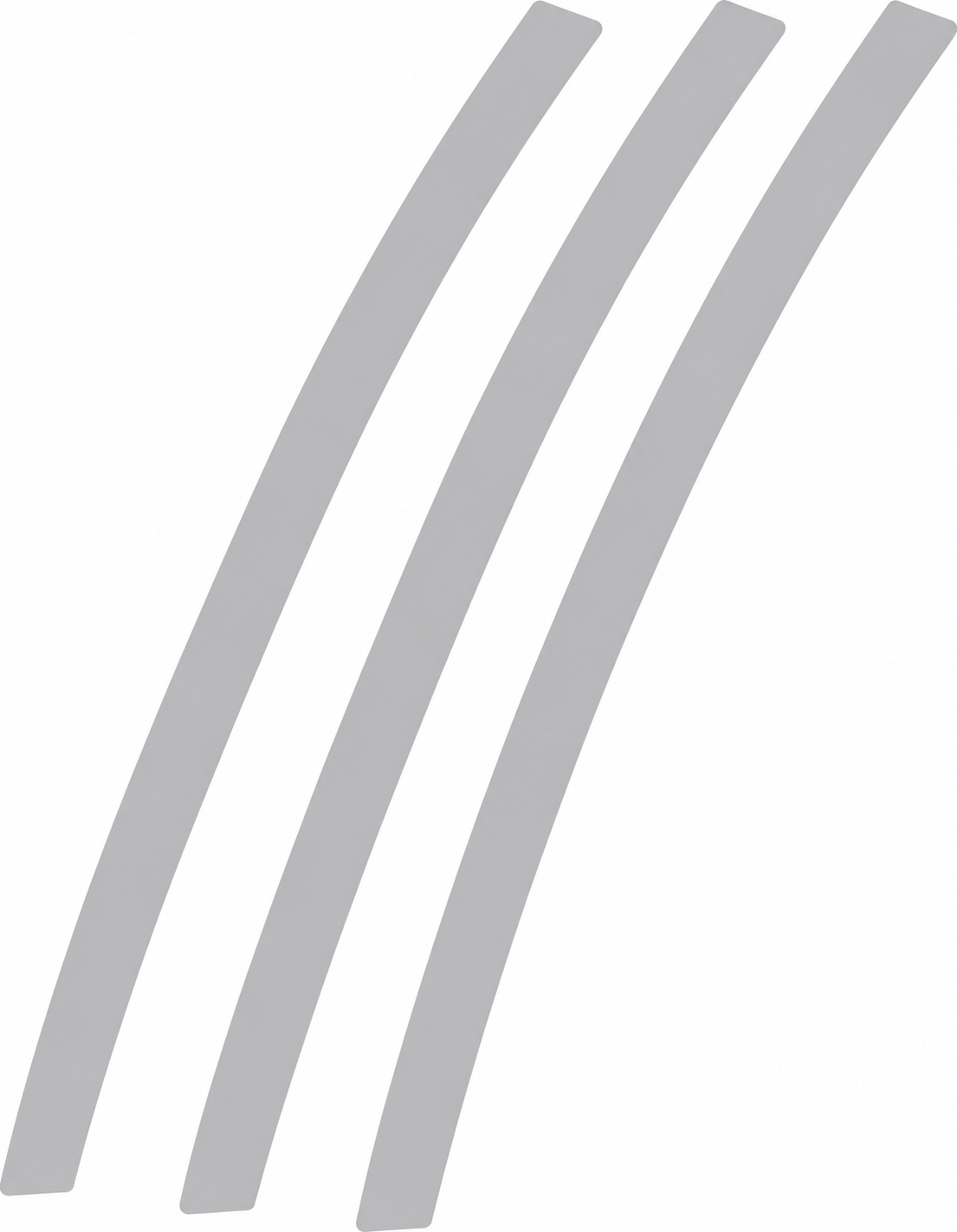 Faux Vent Triple Solid Slash Accent Pair Universal Vinyl Decal Sticker for Chevrolet Camaro 2014-2015
