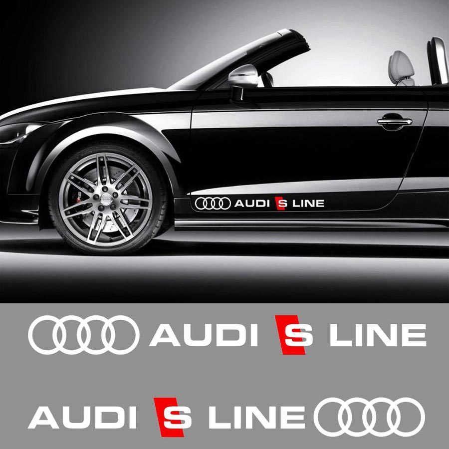 Powered by Audi - Autoaufkleber –