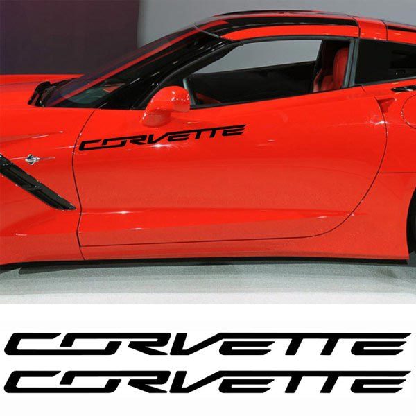 Chevrolet Corvette Motor Sports Decal Sticker