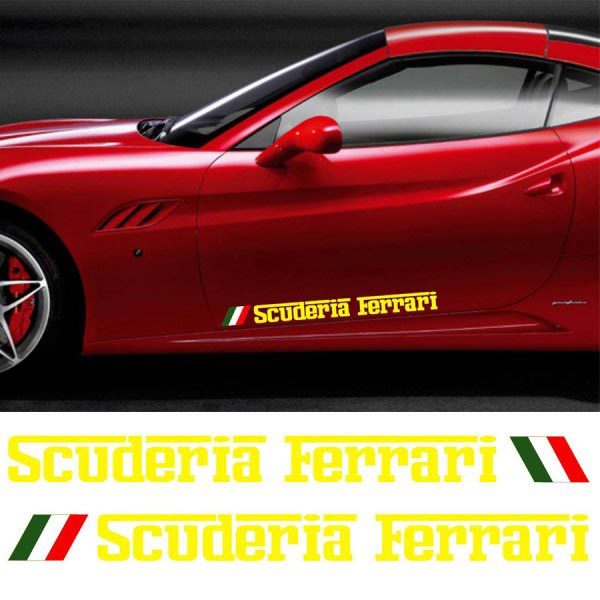 FERRARI SCUDERIA MOTOR SPORTS DECAL STICKER