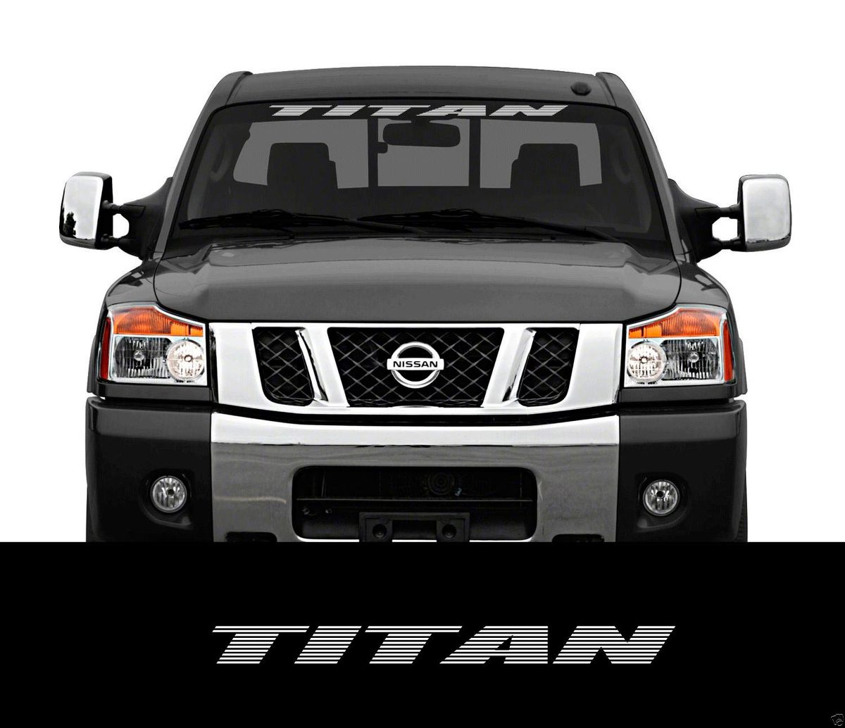 TITAN Nissan Front Windschutzscheibe Fenster Banner Aufkleber Aufkleber Titan Nismo