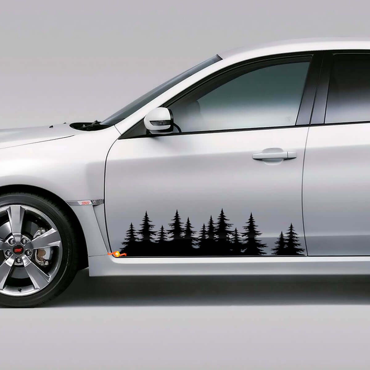 Forest Side Door Vinyl Decal Set for Suba WRX STI and Forester
