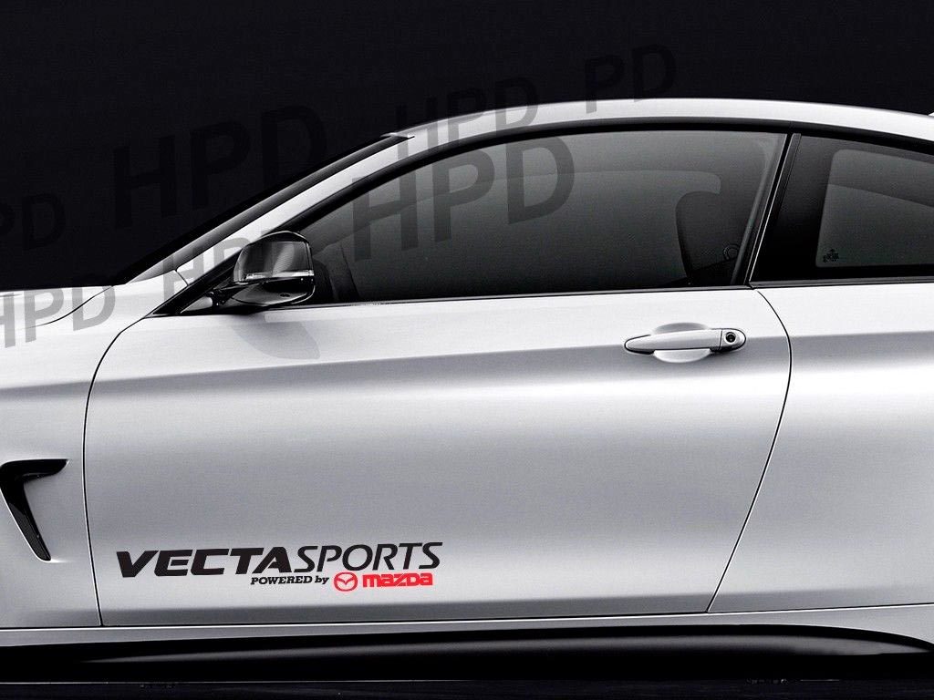 Vecta Sports Powered by Mazda Car Decal Vinyl Sticker RX7 RX8 6 3 Rotary Turbo A