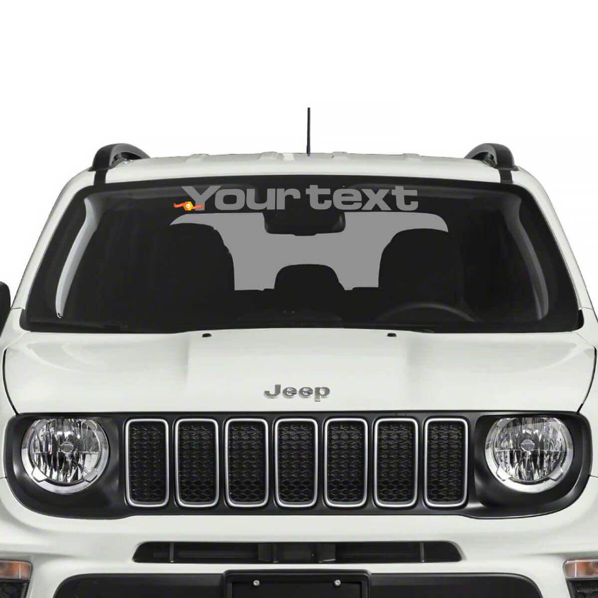 Windshield Banner Graphic Side Splash Scratched Graphic Vinyl Sticker Decal for Jeep Renegade