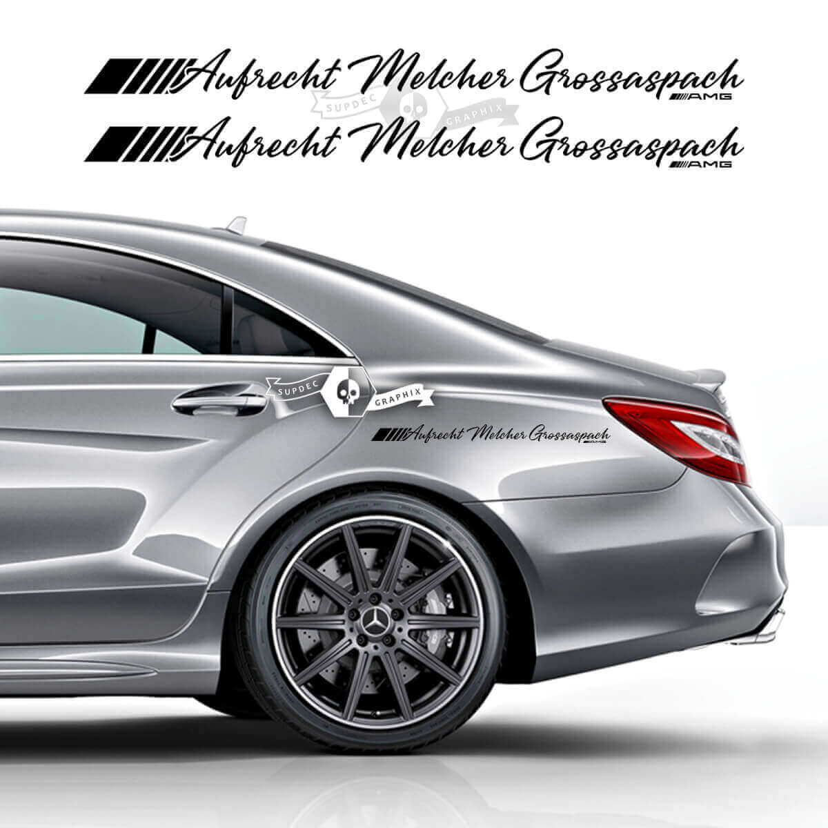 Aufrecht Melcher Grossaspach Side Vinyl Decal Sticker for Mercedes-Benz CLS-Class