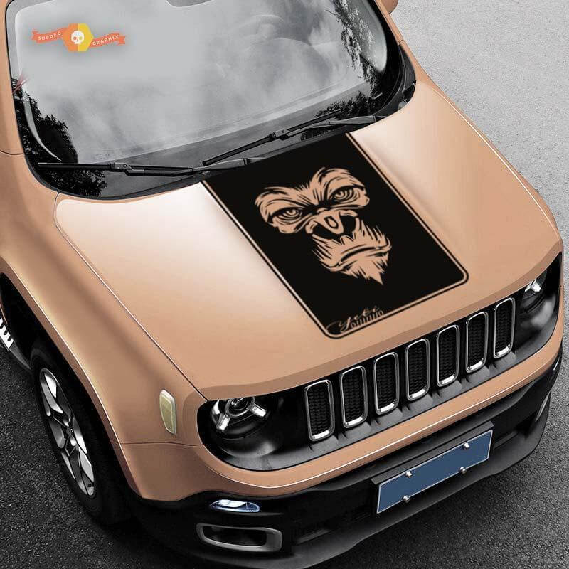 Hood Yeti BigFoot Graphic Vinyl Decal Sticker Side for Jeep Renegade