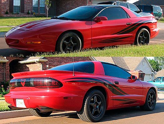 30th Anniversary Body Stripes decals fit Firebird or Trans Am