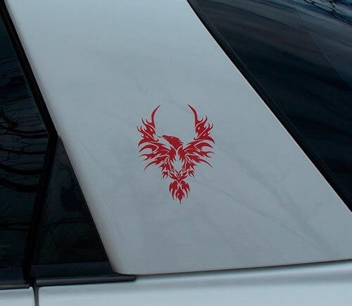 Tribal Phoenix Sail Panel Decals for Pontiac Firebird Trans Am 1998-2002