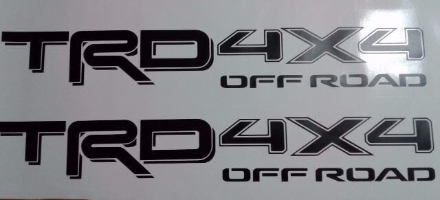 TRD 4x4 Off Road Style Universal Vinyl Decal Sticker for Toyota Tacoma