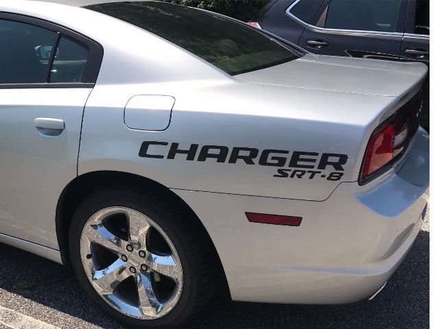 2 SRT-8 Dodge charger back fenders vinyl decals Hemi mopar Graphics logo sport