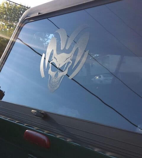 Pair Custom Skull Graphic Truck Vinyl Decal Stickers for Dodge Ram