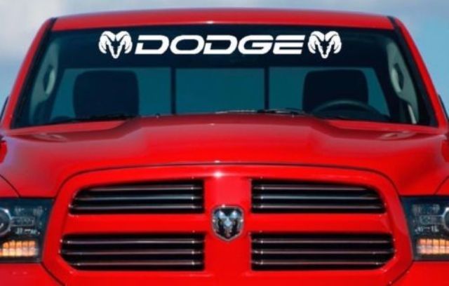 DODGE RAM Windshield Vinyl Decal Sticker Custom 40