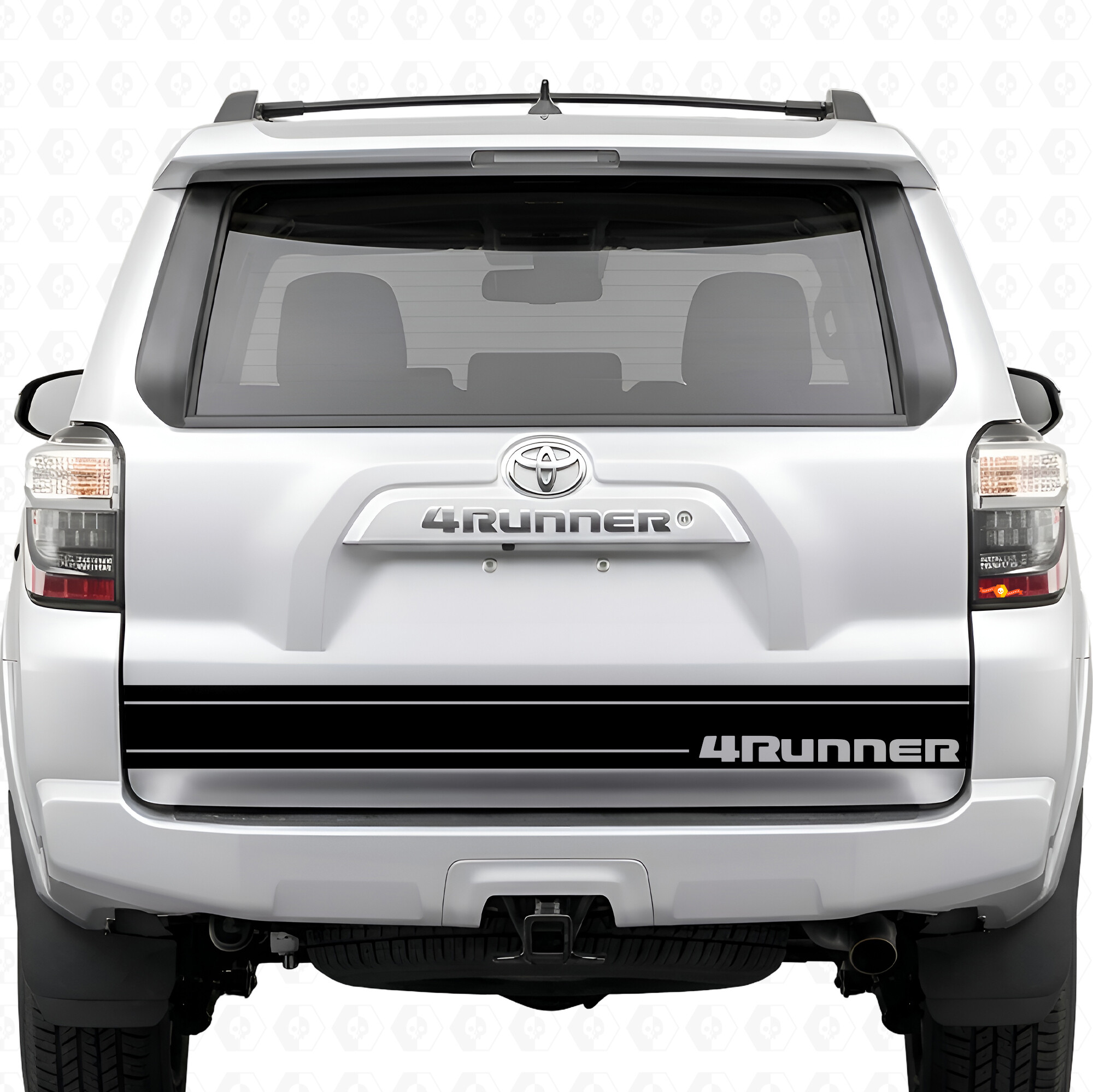 4Runner Double Stripe Tailgate Vinyl Decal Sticker for Toyota 4Runner 2010-2017